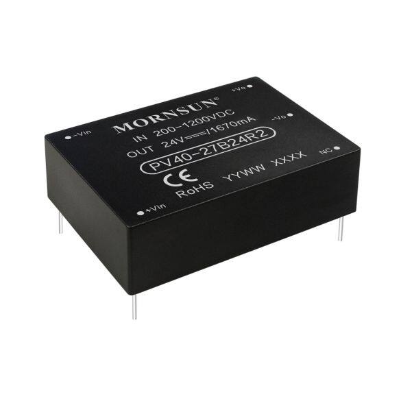 PV40-27B24R2金升阳新能源DC-DC电源模块200-1200V转24V/1.67A