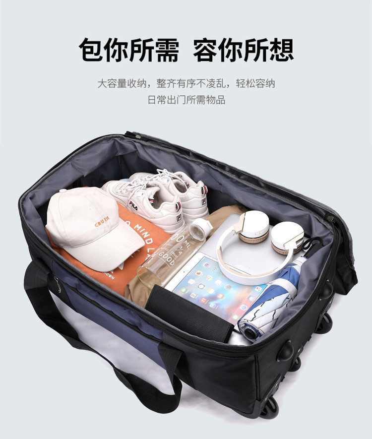 초대형 옥스포드 당김 막대 가방 방수 체크 가방 가방 여학생 거주 학교 수하물 가방 여행 가방을 저장할 수 있습니다