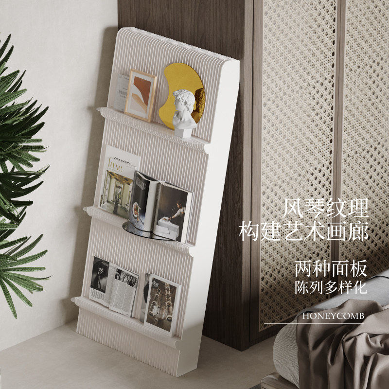 十八纸靠墙书架置物架可折叠便携式展示架展会商场艺术创意陈列架