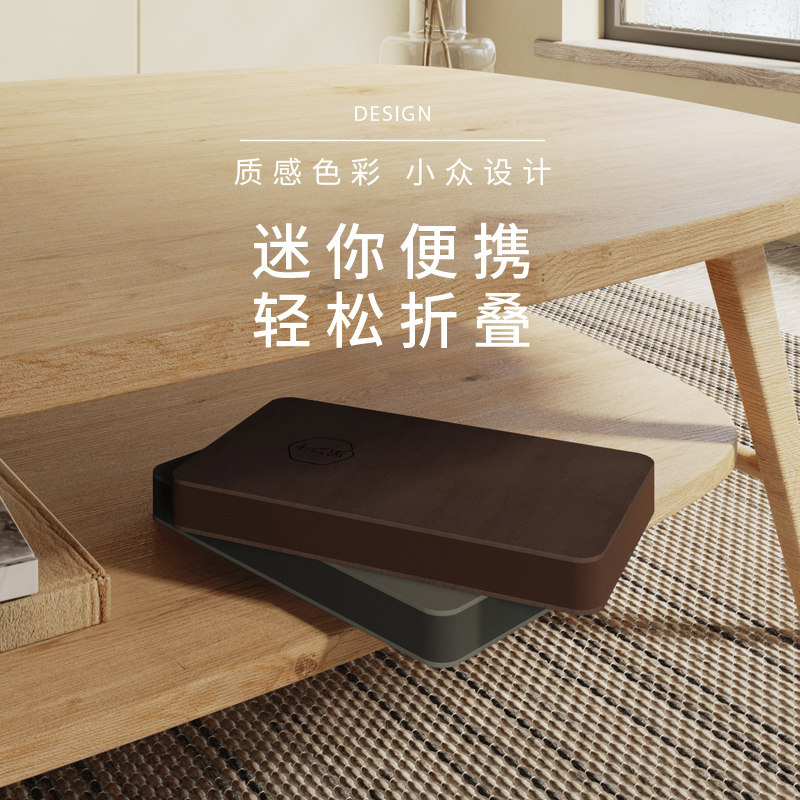 十八纸创意雾霾灰小坐折叠圆凳子休闲个性茶几家用隐形设计车载凳
