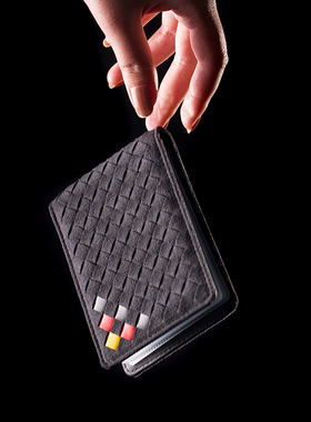 潮牌编织皮机动车驾驶证行驶证一体包皮套男驾照夹驾照本个性超薄