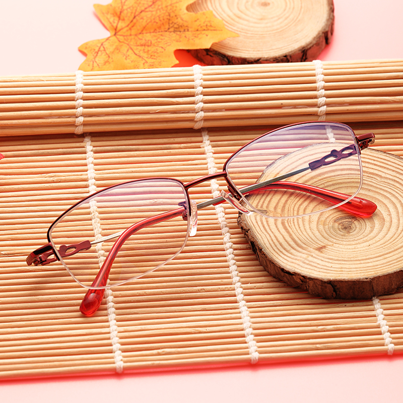 半框时尚洋气防蓝光老花镜女高清优雅超轻老人老光眼镜正品中老年