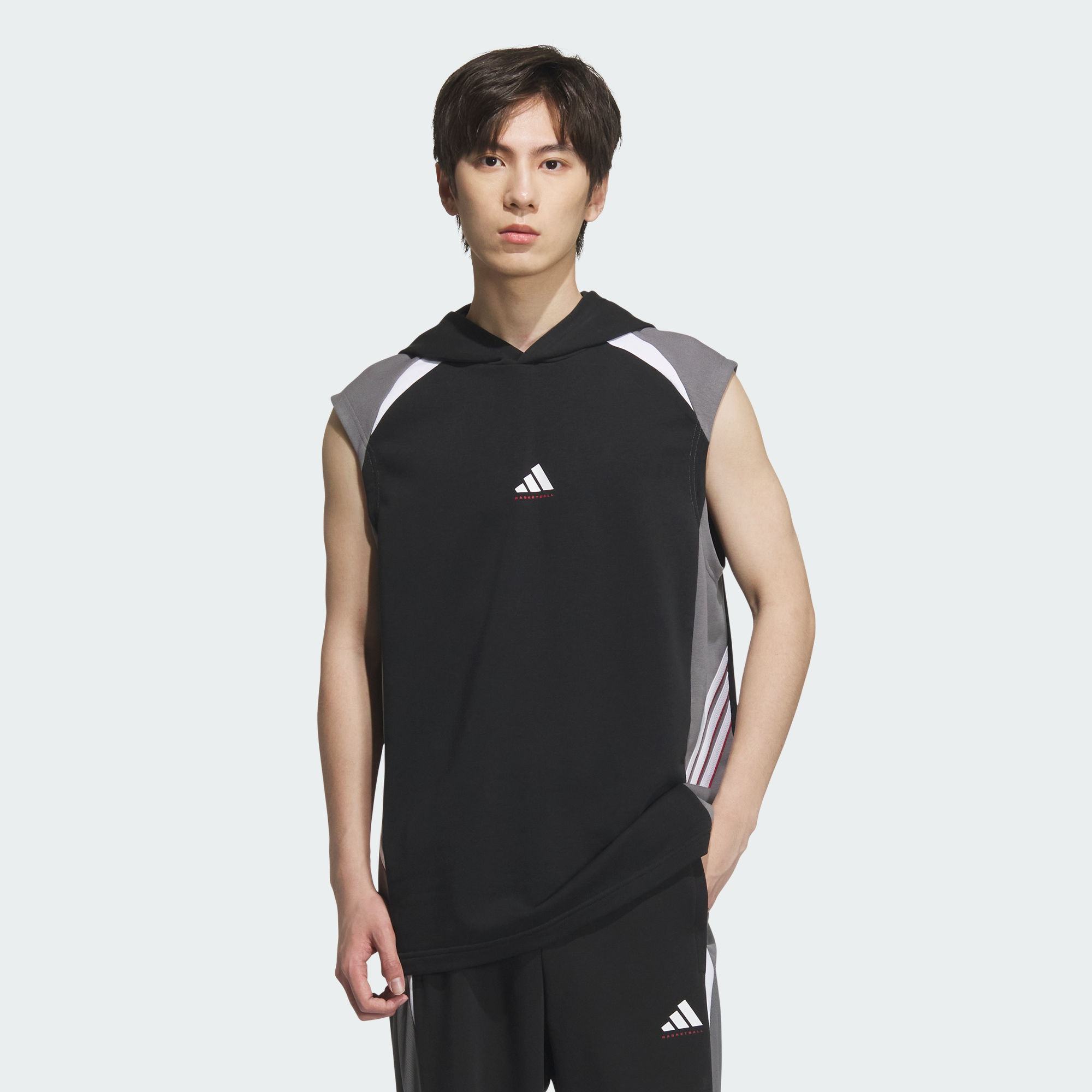 阿迪达斯专业运动男子毛圈布篮球运动连帽坎肩无袖背心,运动服/休闲服装,运动背心,淘宝优惠券,粉丝福利购,淘宝优惠卷