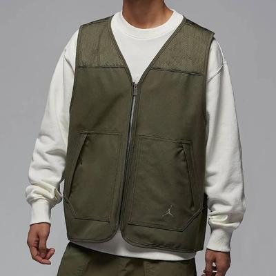 Nike/耐克Essentials拉链拼接刺绣口袋常规马甲男女同款HF9328