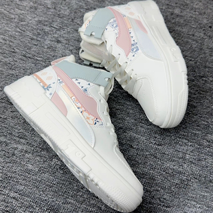 361度女鞋板鞋2025秋冬季新款361高帮百搭潮流休闲小白鞋运动鞋女