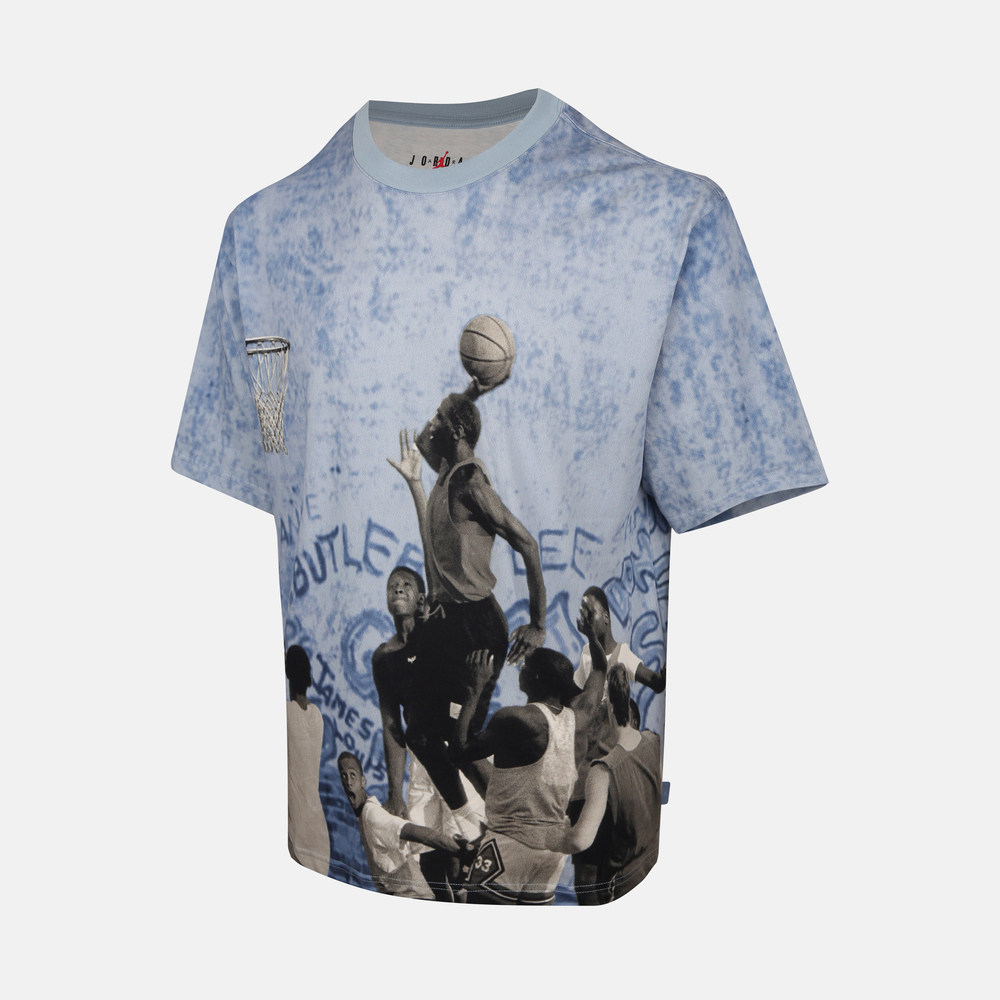 Nike/耐克AirJordan85套头落肩袖字母图案圆领短袖T恤HJ2363