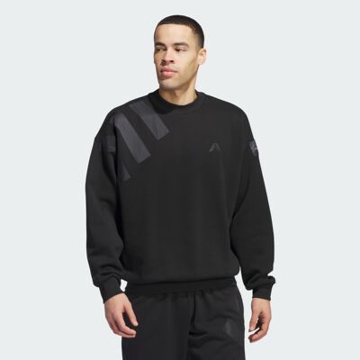 阿迪达斯专业运动男子爱德华兹纯棉篮球廓形运动卫衣套头衫