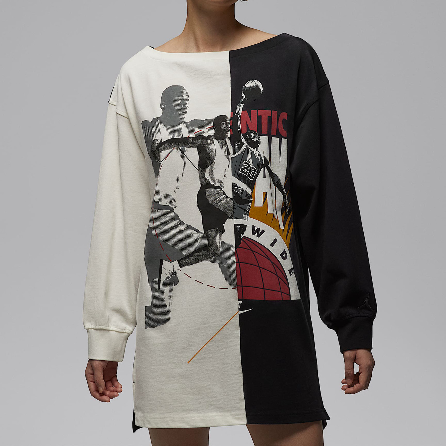 Nike/耐克Flight女子印花长袖连衣裙IO3101