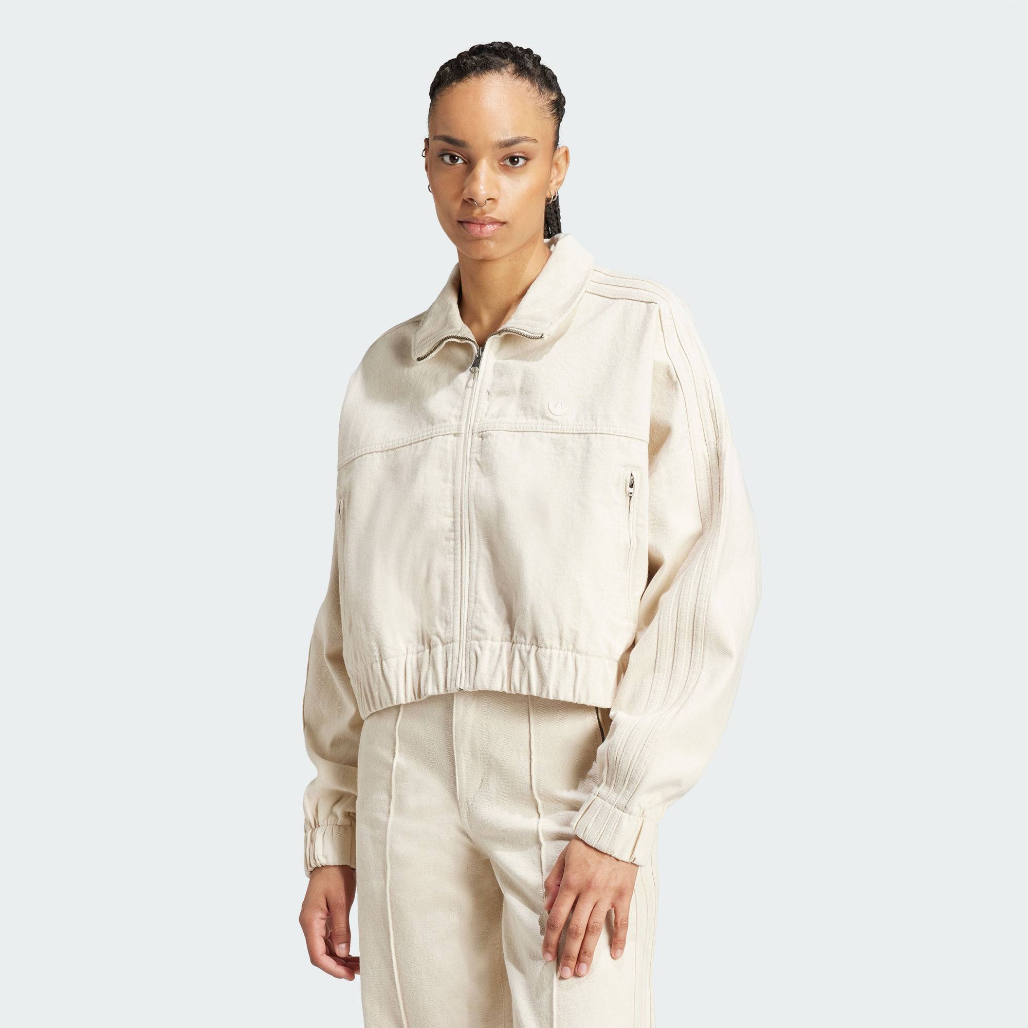 阿迪达斯三叶草女子复古短款纯棉牛仔运动宽松夹克外套,运动服/休闲服装,运动茄克/外套,淘宝优惠券,粉丝福利购,淘宝优惠卷