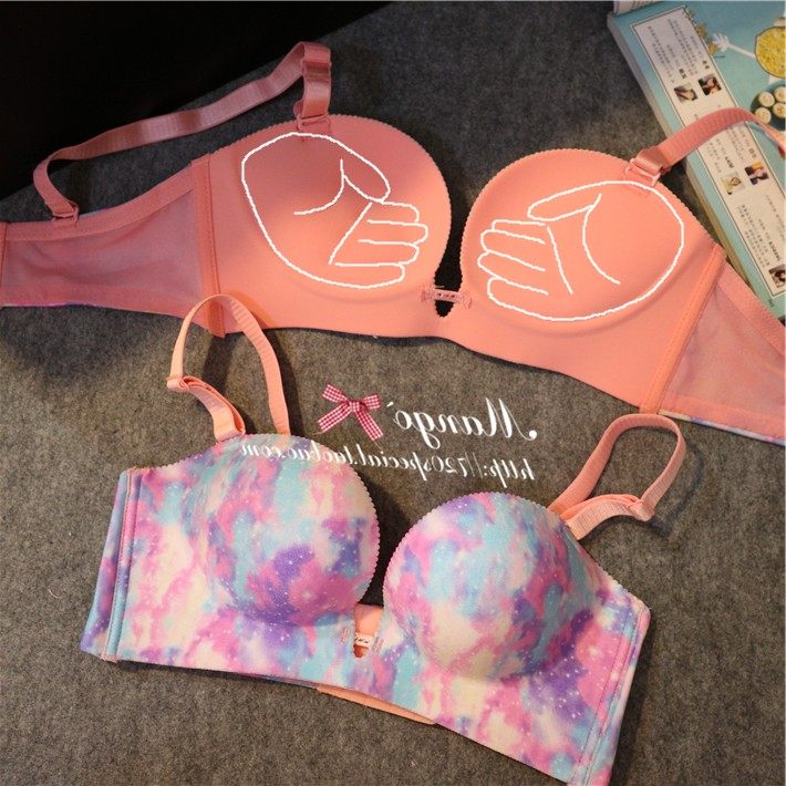 立體手掌NB星空文胸套裝聚攏精油袋按摩紫粉雲彩加厚內衣套裝LB款在類目 女士內衣/男士內衣/家居服, 文胸中 - 來自Buy2taobao.com提供專業的淘寶代購服務