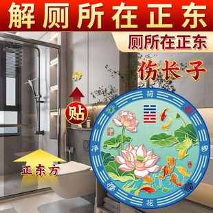 荷花贴解决厕所在正东正西厕所与厨房相邻装饰品