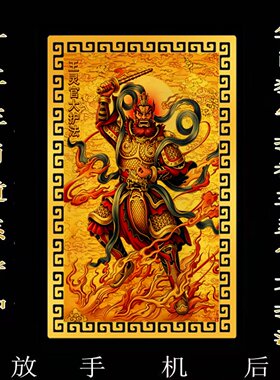 【放手机后】十二生肖道系随身金属卡片守护神雷声普化天尊合金卡