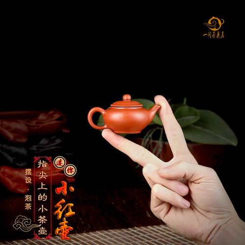 小容量袖珍风摆件茶宠宜兴紫砂壶