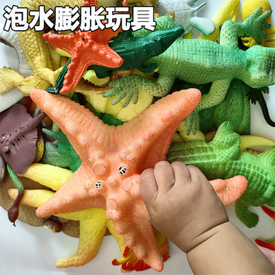变超大宝宝泡水膨胀玩具儿童海洋动物特大巨无霸吸水变大海绵宝宝