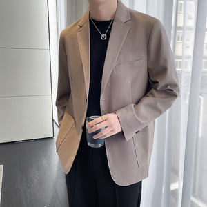 轻熟风春季小西服男宽松明线设计西装外套 X2837-P110图片