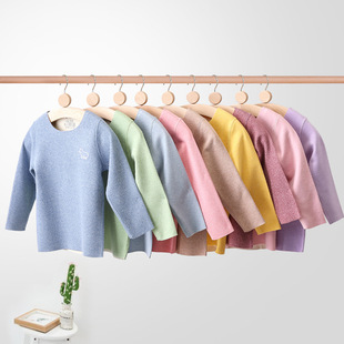 大牌折扣桑蚕丝儿童青少年保暖内衣套装秋冬款秋衣秋裤睡衣打底衣