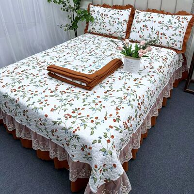 柒叶秋初床盖夏被四件套可机洗