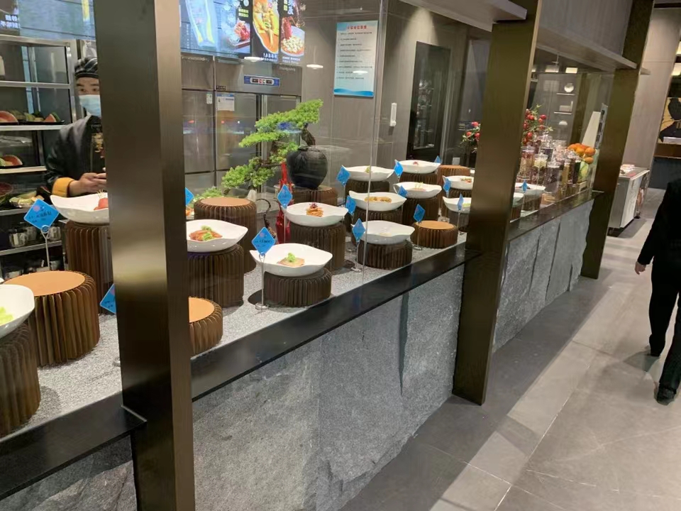 自助餐展示摆台罗马柱酒店明档展示台水果沙拉凉菜盘餐具展示架座