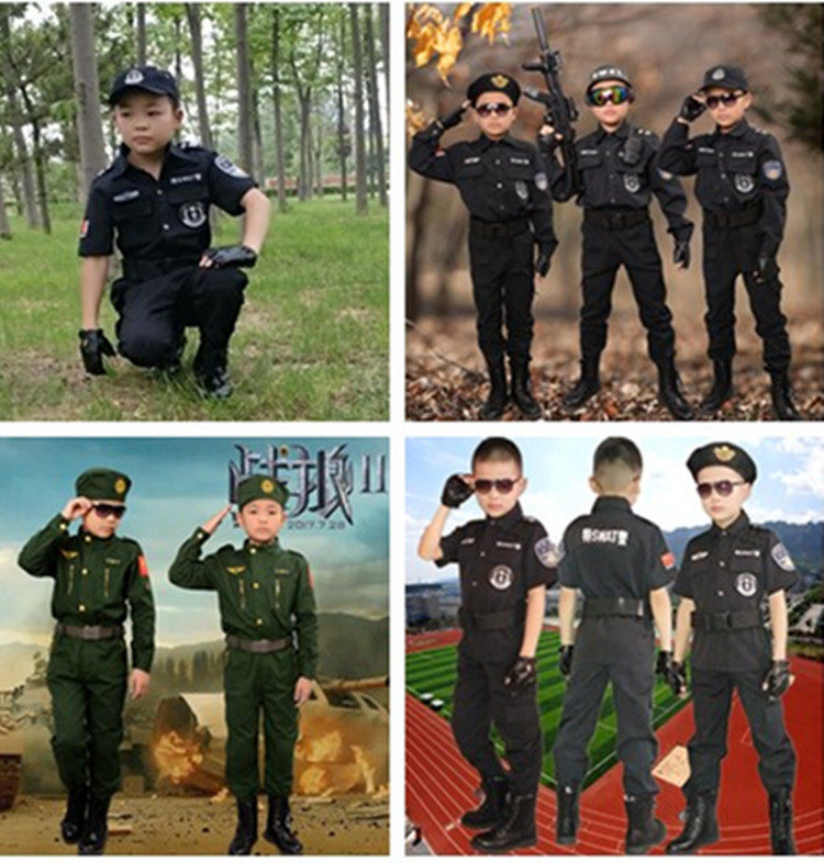 元旦儿童户外拓展训练服小交警