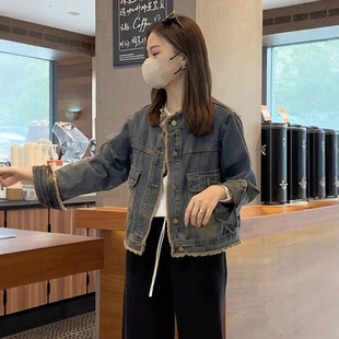 今年流行漂亮牛仔外套春秋女2025年新款气质高级感港味复古短上衣