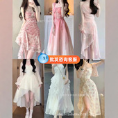 十三行女装 夏季 新款 女士吊带裙子连衣裙女夏高级感韩系海边度假风