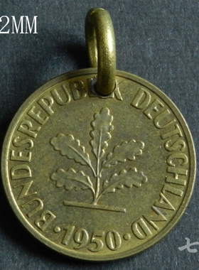 首饰真品手工外国橡树22mm硬币