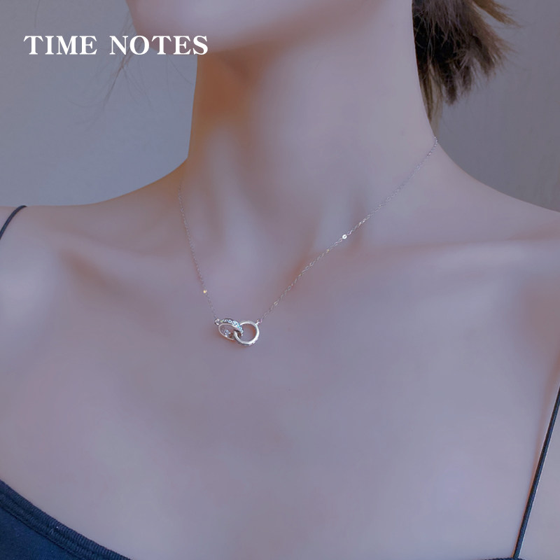 足银生日礼物情人节锁骨链送女友