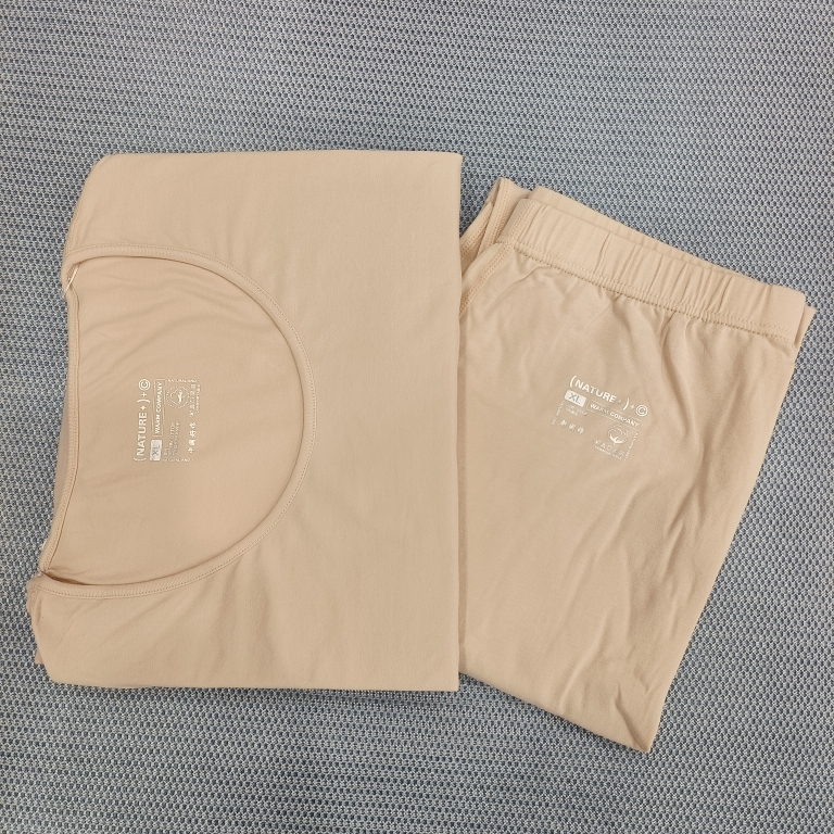 伊兰朵3352秋衣秋裤套装女纯棉莱卡棉圆领保暖内衣全棉打底衫