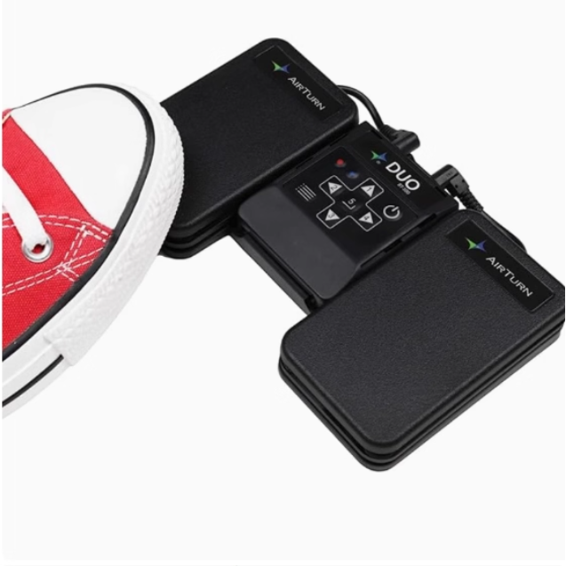 AirTurn DUO500 Silent Bluetooth Pedal Page Turner Teleprompt