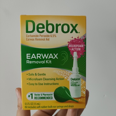 现货Debrox Earwax Removal耳垢软化清理剂套装15ml美国医生推荐