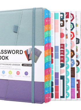 英文密碼記錄本網址號碼簿a5 english website password book本子