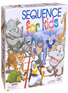 英文版SEQUENCE game 序列迷阵花式五子棋桌游卡牌聚会休闲游戏棋