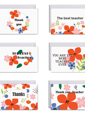 thank you teacher card卡谢谢老师happy teachers day英文贺卡