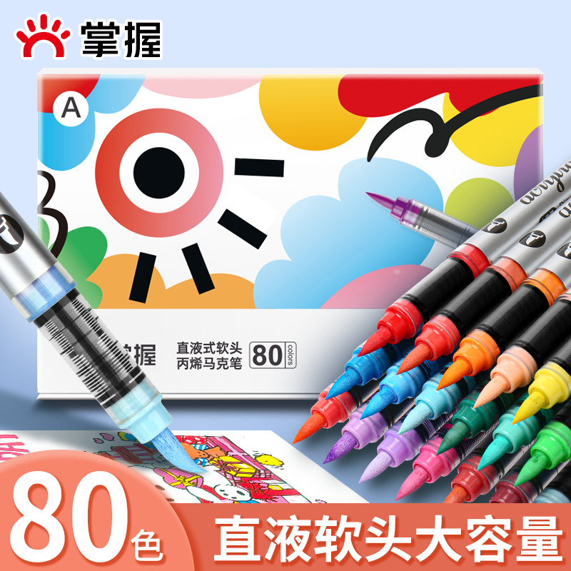 掌握直液式丙烯马克笔