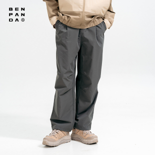直筒冲锋伞兵裤 BENPANDA 日系男女休闲阔腿裤 子清仓 裤