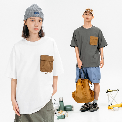 BEN.PANDA日系复古青年落肩短袖