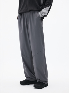 BENPANDA 户外UPF50+防水登山裤灰色直筒休闲长裤男2026春季新款