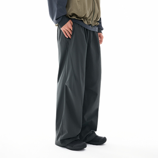 2026春季 BENPANDA 宽松日常通勤休闲长裤 男款 纯色阔腿抽绳运动裤