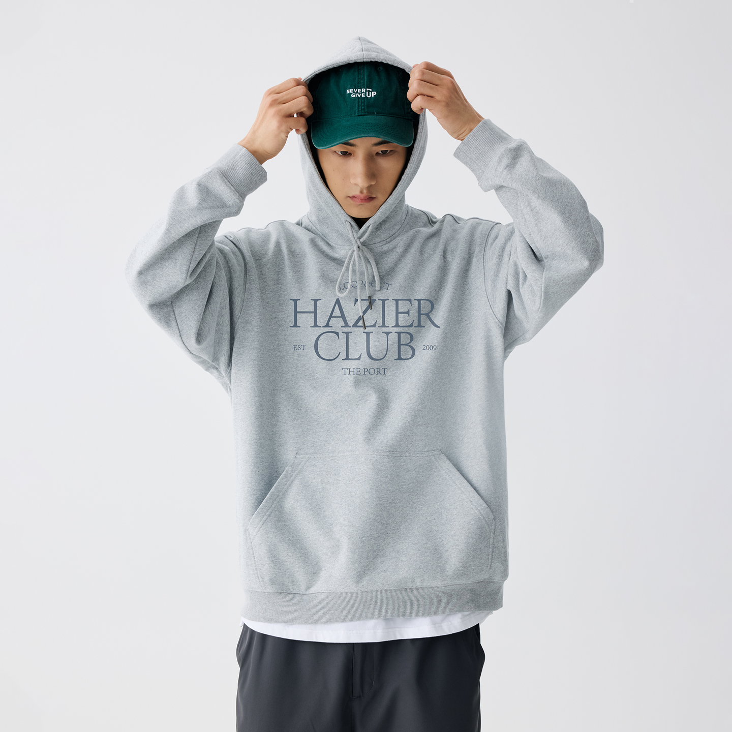 BENPANDA休闲宽松连帽印花卫衣