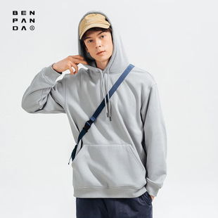 BENPANDA 【纯色卫衣清仓】简约连帽卫衣男女宽松休闲长袖上衣