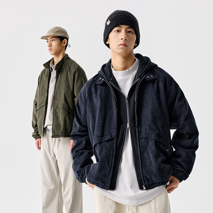 日常通勤上衣新款 BENPANDA 2025秋冬休闲灯芯绒立领夹克外套男款