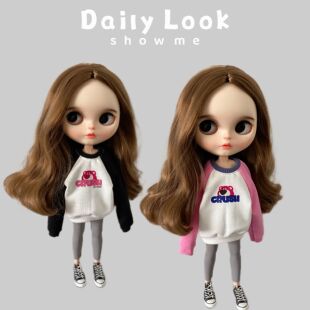 达人换装 娜娜ob24 娃娃衣服 时尚 30厘米 blythe小布