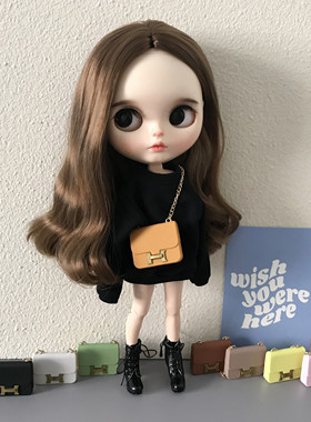 blythe小布娃娃 6分bjd ob24 ob22 ob27 azone pp fr配件斜跨包包