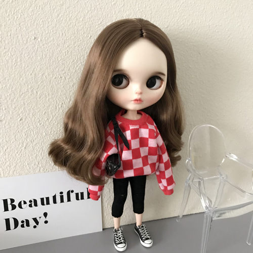 blythe小布娃娃衣服配件 30厘米换装ob24 ob27 azone fr素体娃衣