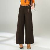 新款 2026春季 时髦洋气高腰显 优雅气质垂顺有型阔腿裤 品牌专柜韩版