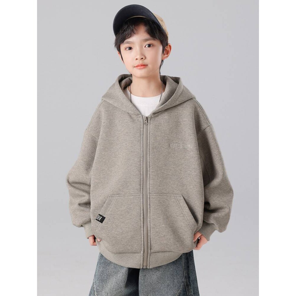 品牌专柜男童春秋款外套2026新款春季大童棒球服儿童秋装连帽卫衣
