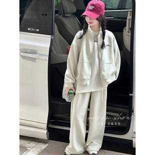 品牌专柜女童春装套装2026新款儿童春季卫衣中大童女装运动休闲女