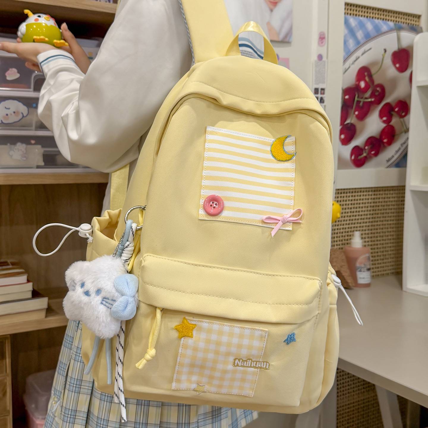 品牌专柜新款痛包日系大容量初高中书包小清新学生可爱背包可爱卡