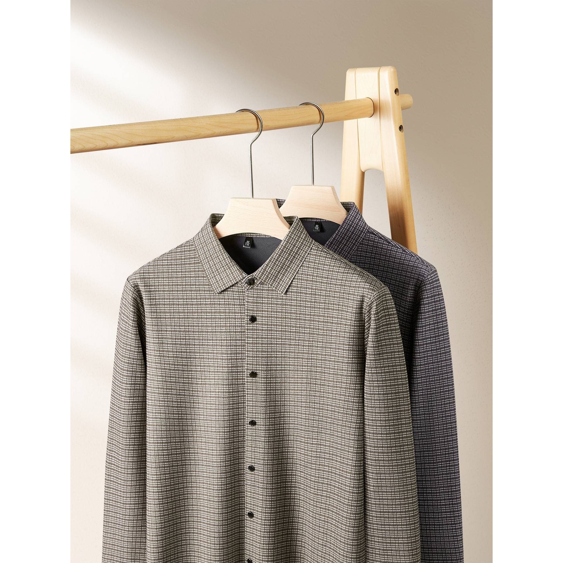 品牌专柜新款男士大码保暖衬衫2025秋冬加绒商务百搭长袖加肥加大