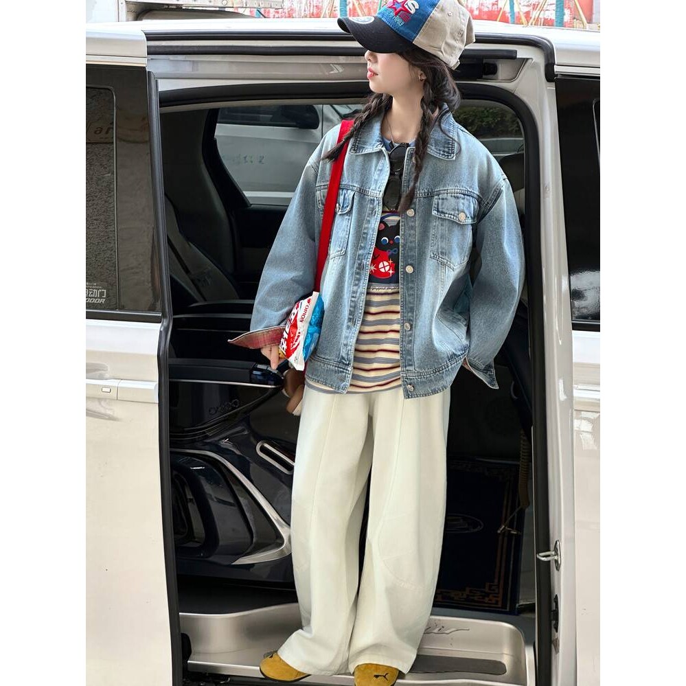 品牌专柜儿童春装夹克衫女童牛仔外套春秋2026新款女大童女孩洋气